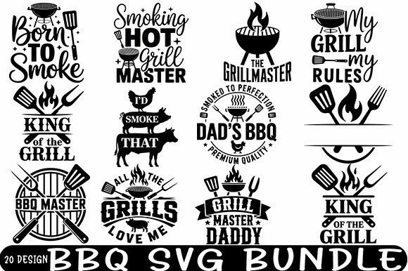 Download 20 BBQ SVG Bundle | Grill Master SVG | - Bbq svg Collection
