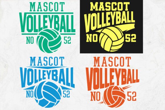 Download Volleyball Mascot SVG Design, Volleyball - Volleyball Collection