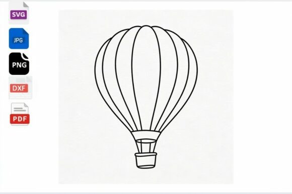 Download Hot Air Balloon SVG Cut File - Premium Resources
