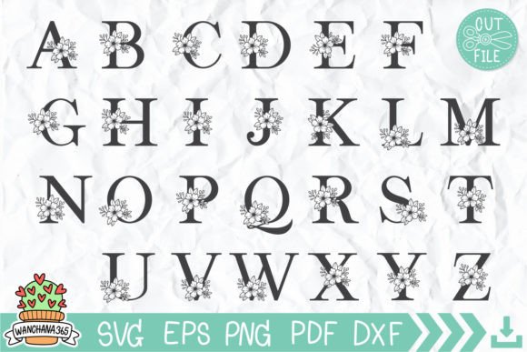 Download Floral Alphabet Svg - Alphabet svg Collection