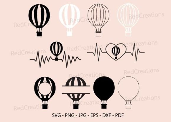 Download Hot Air Balloon Svg Bundle, Monogram - Hot air balloon svg Collection
