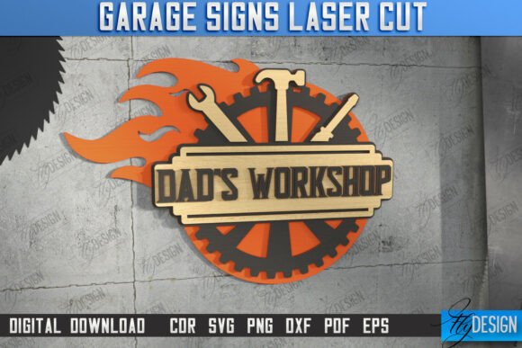 Download Garage Sign Laser Cut|Mechanic|Man Cave - Garage sign Collection