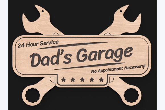 Download Laser Cut Dads Garage Sign Svg Files - Garage sign Collection
