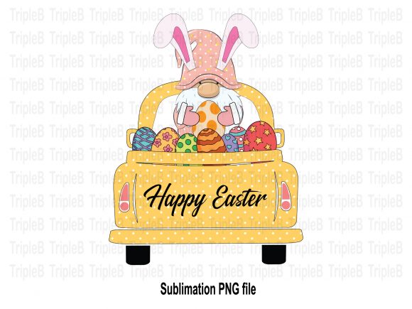 Download Happy Easter Gnome on Pickup Car Sub - Sub Collection