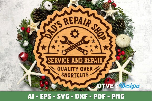 Download Wooden Dad's Garage Sign Lasercut - Garage sign Collection
