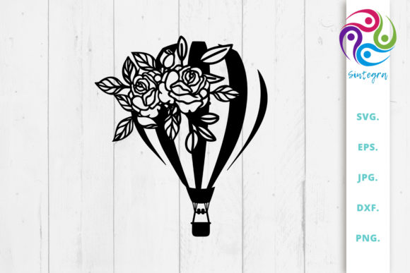 Download Floral Hot Air Balloon Svg File - Hot air balloon svg Collection