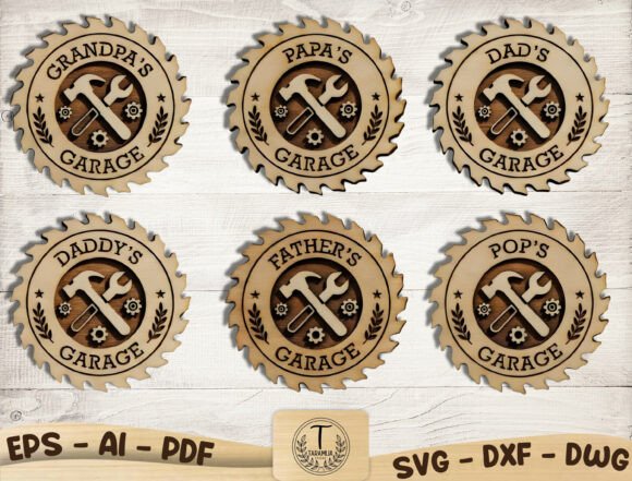 Download Father's Day Garage Sign SVG Bundle - Garage sign Collection