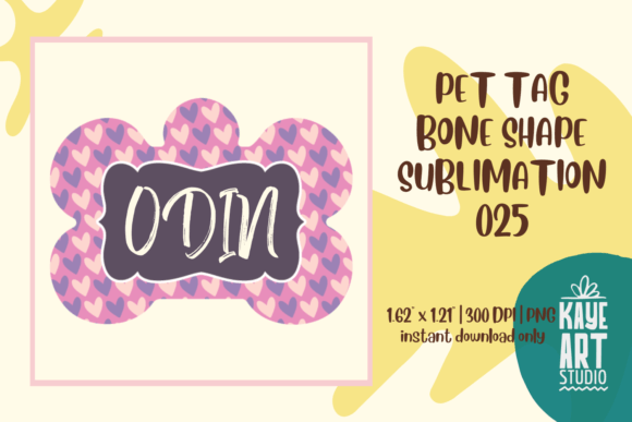Download Bone Shape Dog Tag Sublimation PNG - Sub Collection